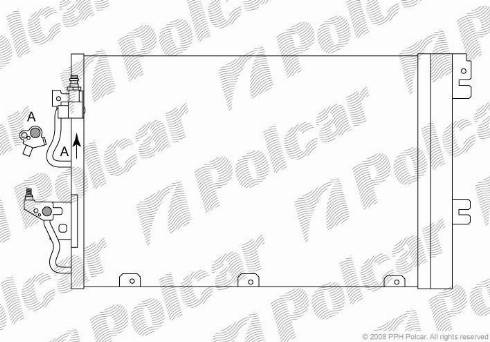 Polcar 5509K8C1 - Конденсатор, кондиціонер avtolavka.club