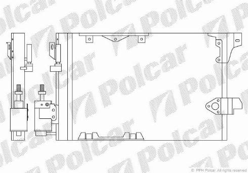 Polcar 5508K81X - Конденсатор, кондиціонер avtolavka.club