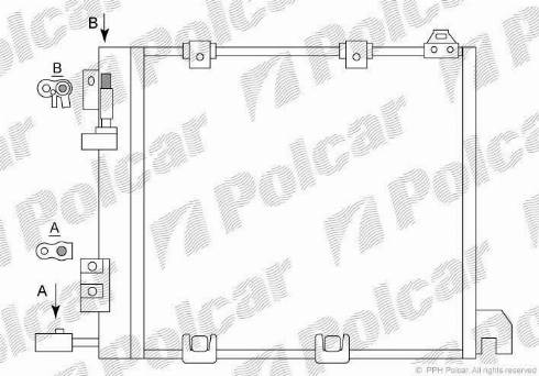 Polcar 5508K8C2 - Конденсатор, кондиціонер avtolavka.club