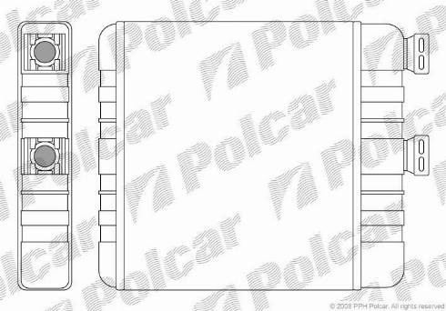 Polcar 5508N8-1 - Теплообмінник, опалення салону avtolavka.club