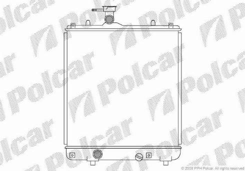 Polcar 5503081X - Радіатор, охолодження двигуна avtolavka.club