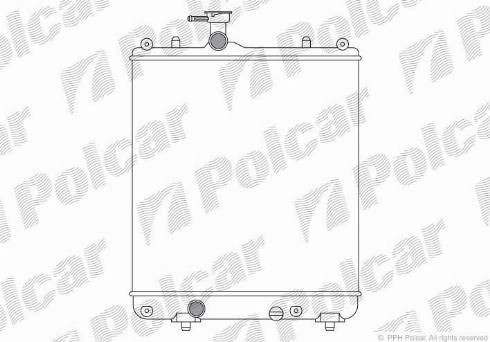 Polcar 550308A1 - Радіатор, охолодження двигуна avtolavka.club