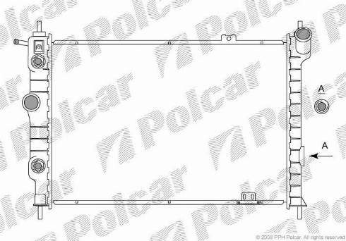 Polcar 550708-6 - Радіатор, охолодження двигуна avtolavka.club