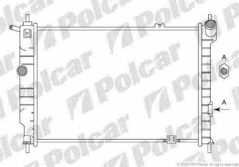 Polcar 550708-2 - Радіатор, охолодження двигуна avtolavka.club