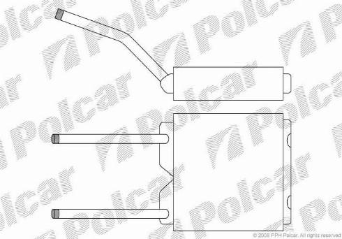 Polcar 5514N8-1 - Теплообмінник, опалення салону avtolavka.club