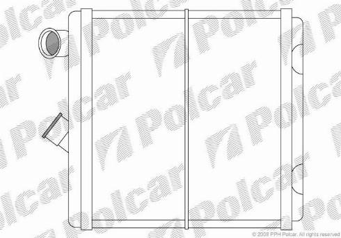 Polcar 5514N8-3 - Теплообмінник, опалення салону avtolavka.club