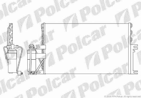 Polcar 5516K81X - Конденсатор, кондиціонер avtolavka.club