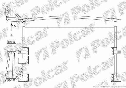 Polcar 5516K8C1 - Конденсатор, кондиціонер avtolavka.club