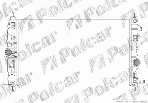 Polcar 5511086X - Радіатор, охолодження двигуна avtolavka.club