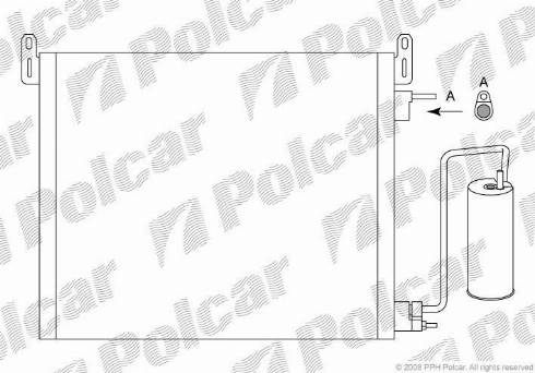 Polcar 5518K85X - Конденсатор, кондиціонер avtolavka.club