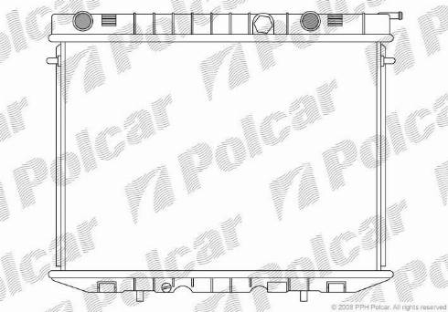 Polcar 558008-3 - Радіатор, охолодження двигуна avtolavka.club