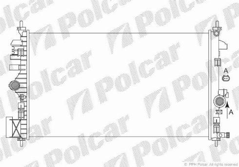 Polcar 5520081X - Радіатор, охолодження двигуна avtolavka.club