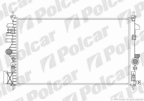 Polcar 552008-1 - Радіатор, охолодження двигуна avtolavka.club