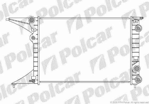 Polcar 5527082X - Радіатор, охолодження двигуна avtolavka.club