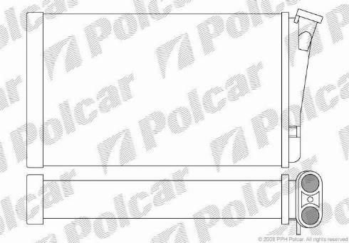 Polcar 5527N8-1 - Теплообмінник, опалення салону avtolavka.club