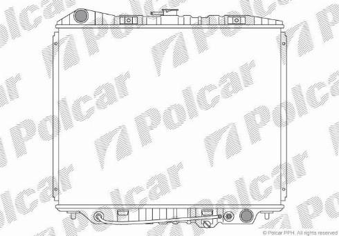 Polcar 557008-1 - Радіатор, охолодження двигуна avtolavka.club