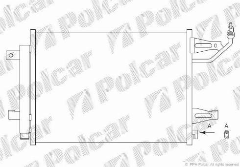 Polcar 5095K8C2 - Конденсатор, кондиціонер avtolavka.club