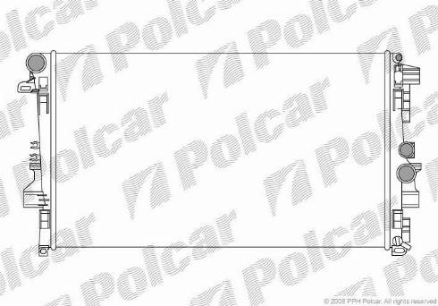 Polcar 5040081X - Радіатор, охолодження двигуна avtolavka.club