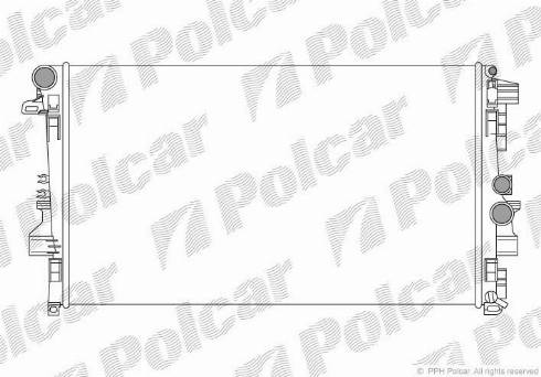 Polcar 504008-1 - Радіатор, охолодження двигуна avtolavka.club