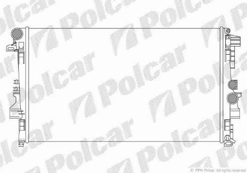 Polcar 504008A1 - Радіатор, охолодження двигуна avtolavka.club