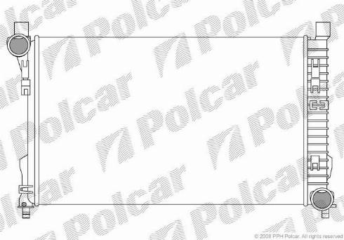 Polcar 5003081X - Радіатор, охолодження двигуна avtolavka.club