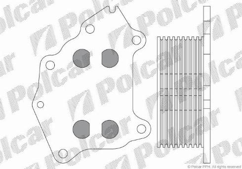 Polcar 5102L8-1 - Масляний радіатор, рухове масло avtolavka.club