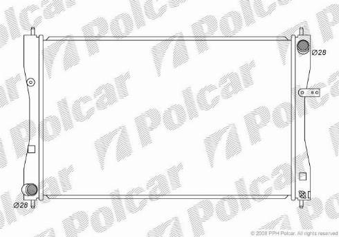 Polcar 5241083K - Радіатор, охолодження двигуна avtolavka.club