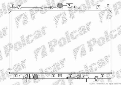 Polcar 525208-1 - Радіатор, охолодження двигуна avtolavka.club