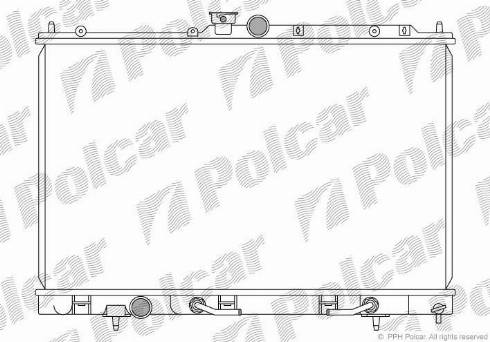 Polcar 526508-4 - Радіатор, охолодження двигуна avtolavka.club