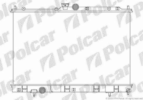 Polcar 526508-3 - Радіатор, охолодження двигуна avtolavka.club