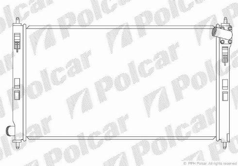 Polcar 523408-1 - Радіатор, охолодження двигуна avtolavka.club