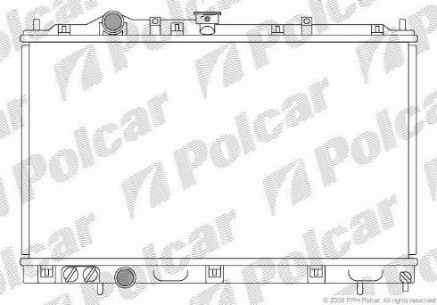 Polcar 523108-1 - Радіатор, охолодження двигуна avtolavka.club