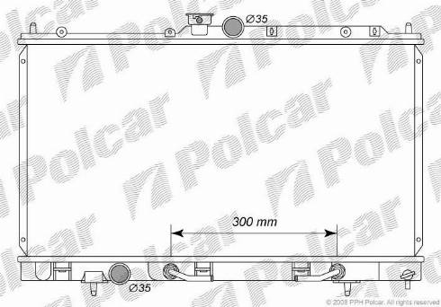 Polcar 5233083K - Радіатор, охолодження двигуна avtolavka.club