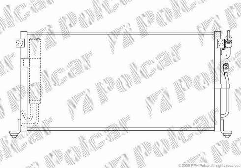 Polcar 5233K8C1 - Конденсатор, кондиціонер avtolavka.club