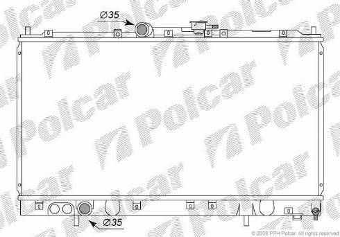 Polcar 5222083K - Радіатор, охолодження двигуна avtolavka.club