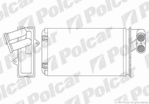 Polcar 5745N8-2 - Теплообмінник, опалення салону avtolavka.club