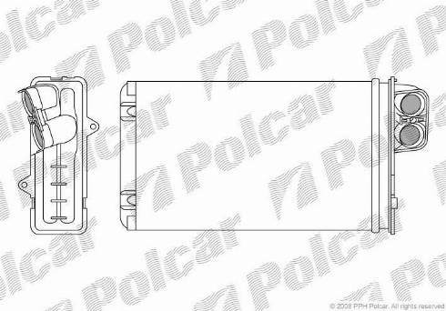 Polcar 5746N8-1 - Теплообмінник, опалення салону avtolavka.club