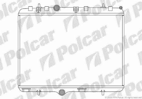 Polcar 574808-1 - Радіатор, охолодження двигуна avtolavka.club