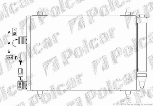Polcar 5748K81X - Конденсатор, кондиціонер avtolavka.club