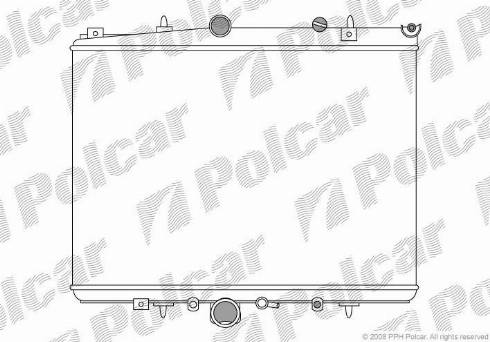 Polcar 5766081X - Радіатор, охолодження двигуна avtolavka.club