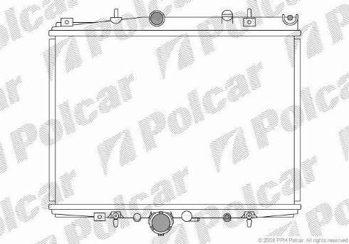 Polcar 576608-1 - Радіатор, охолодження двигуна avtolavka.club