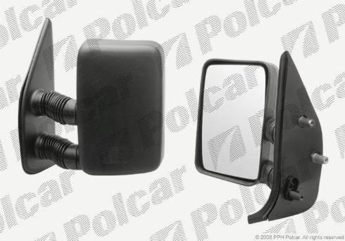 Polcar 5702511M - Зовнішнє дзеркало, кабіна водія avtolavka.club