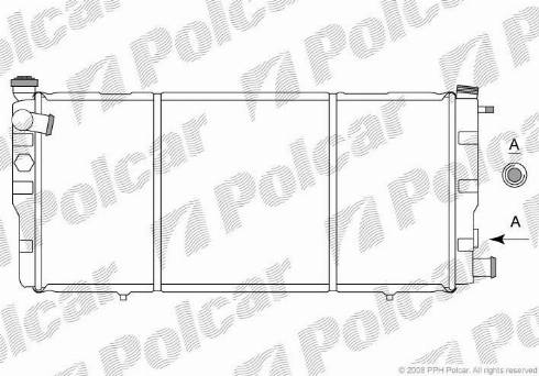 Polcar 572208-4 - Радіатор, охолодження двигуна avtolavka.club