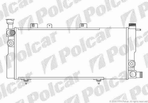 Polcar 572208A4 - Радіатор, охолодження двигуна avtolavka.club