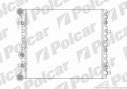 Polcar 6913081X - Радіатор, охолодження двигуна avtolavka.club
