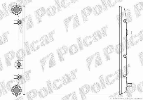 Polcar 691308-1 - Радіатор, охолодження двигуна avtolavka.club