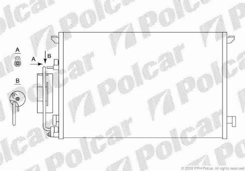 Polcar 6522K82X - Конденсатор, кондиціонер avtolavka.club