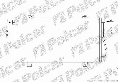 Polcar 6041K84X - Конденсатор, кондиціонер avtolavka.club