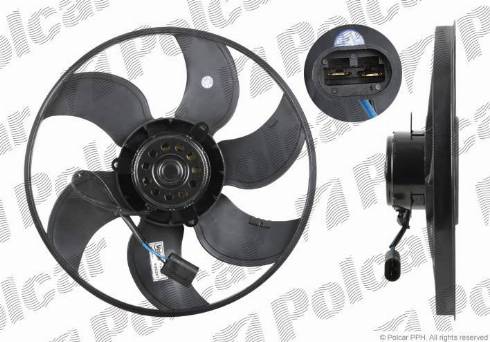 Polcar 601223U3 - Вентилятор, охолодження двигуна avtolavka.club