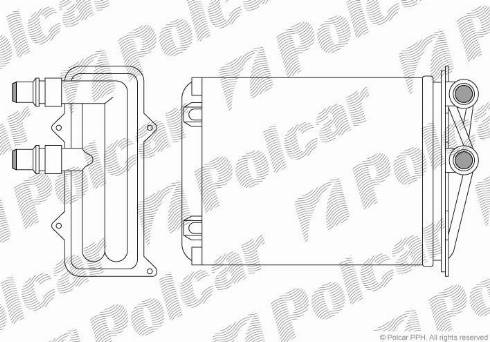 Polcar 6026N8-1 - Теплообмінник, опалення салону avtolavka.club